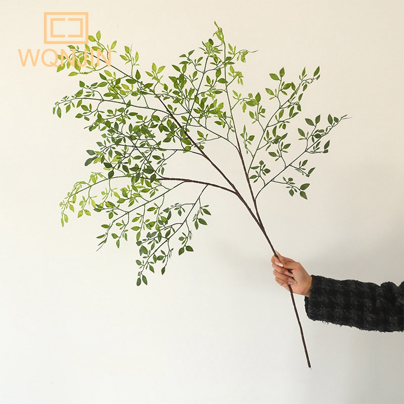 Dracaena Marginata - 인공 꽃 녹색 식물 Nandina 실리콘