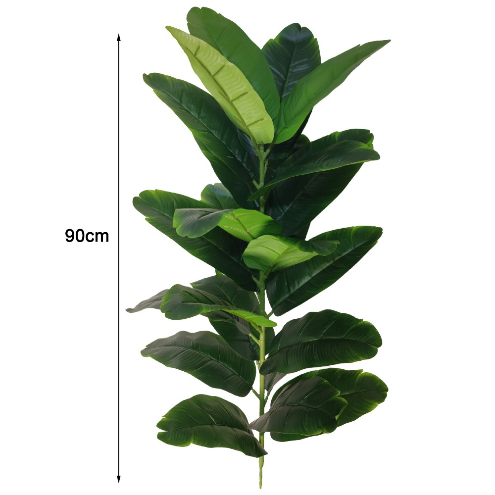 Dracaena Marginata - 녹색 플라스틱 인조 고무나무 대형 23잎
