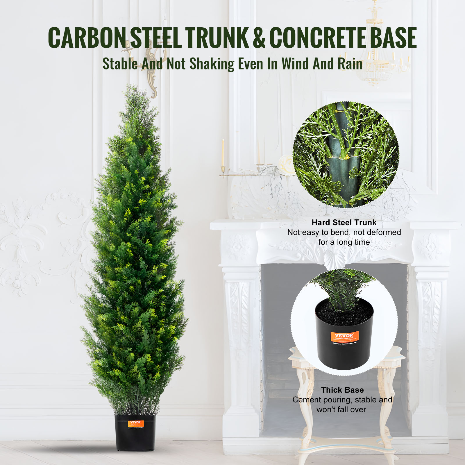 SucceBuy 인공 삼나무 토피어리 나무 상록수 가짜 - Dracaena Marginata 리뷰 및 가격