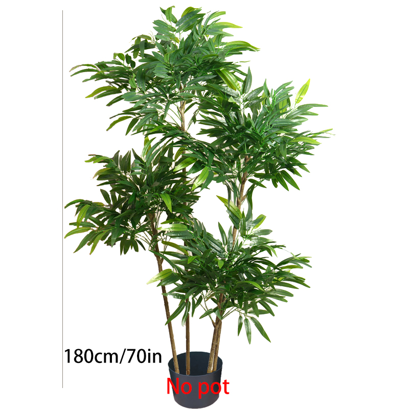 80-180cm 대형 인조 대나무 잎 나무, 가짜 야자 - Dracaena Marginata 리뷰 및 가격