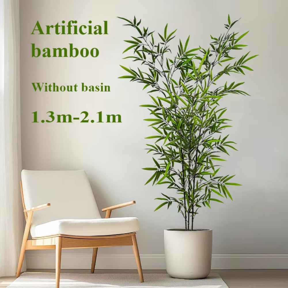 인공 녹색 대나무 PU + PVC 대형 대나무 바닥 냄 - Ficus Lyrata Tree 리뷰 및 가격