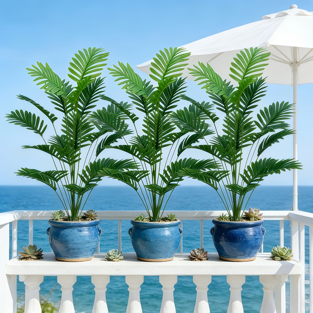 1PC 65-128CM 대형 인조 야자수 열대 녹색 잎 - Dracaena Marginata 리뷰 및 가격